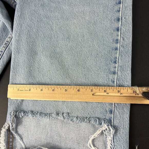 VTG 90s Levi's Silver Tab Jean Junior 28x30* Loose Blue Distressed Denim Tag 7Jr - Picture 13 of 16